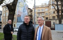Фото 1: До 75 річниці проголошення незалежності Ізраїлю у Львові відкрили мурал «Атіква-Надія» (відео)