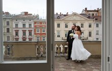 Фото 14: Військовий одружився у львівській Ратуші (відео)