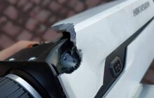 Фото 3: Зловмисники обстріляли бойовими патронами камеру відеонагляду на виїзді зі Львова