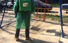 Фото 19: На території Львова проводять миття і дезінфекцію дитячих майданчиків