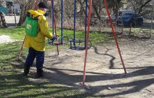 Фото 4: Комунальні служби Львова проводять миття та дезінфекцію в місті