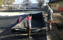 Фото 8: На вул. Панча тривають роботи із облаштування громадського простору та озера