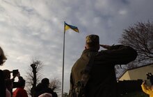 Фото 12: На Меморіалі Героїв Небесної Сотні курсанти Львівського ліцею Героїв Крут підняли національний стяг