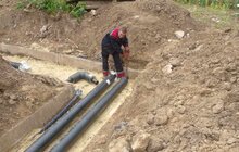 Фото 4: На вул. Медової Печери прокладають теплову мережу, протяжністю майже 400 м