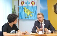 Фото 3: Андрій Садовий обговорив з мером Бурштина питання екології та розвитку освіти