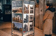 Фото 1: У Львові відкрили виставку, присвячену пошкодженій росіянами архітектурній пам’ятці Харкова – Держпрому (відео)
