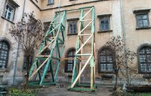 Фото 9: У 400-річній будівлі найдавнішого в Україні архіву закінчують першочергові протиаварійні роботи (відео, фото)