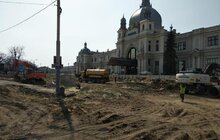 Фото 8: Реконструкція пл. Двірцевої: цього тижня планують переключення нового водогону