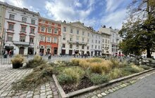 Фото 5: Садівники Львова упорядкували клумбу на площі Ринок