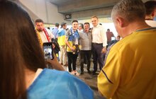 Фото 3: Мер Львова відвідав футбольний матч між збірними України та Люксембургу