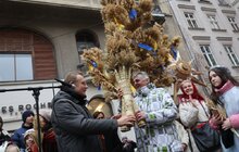 Фото 20: У Львові встановили чотирьохметрового різдвяного дідуха