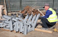 Фото 3: Змонтували перші 30-метрові балки шляхопроводу на Рясне