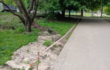Фото 8: У сквері біля ліцею №46 облаштовують простір пам'ять полеглого захисника Івана Тимціва