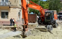 Фото 7: До кінця червня для проїзду планують відкрити ділянку вул. Франка вздовж трамвайного маршруту №4 до вул. Стрийської