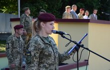 Фото 8: У Львові привітали й відзначили військових 80-ї десантно-штурмової бригади, які повернулися з передової