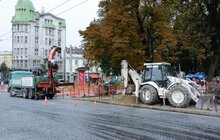 Фото 2: Розпочалися підготовчі роботи з ремонту алеї на пр. Свободи