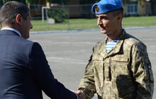 Фото 17: Сьогодні у Львові відбулися заходи з нагоди відзначення 25-ї річниці Дня Високомобільних десантних військ Збройних Сил України у 80-ій бригаді