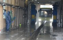 Фото 29: Комунальне АТП № 1 дезінфікує всі автобуси, які виходять на маршрути