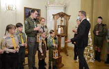 Фото 15: Пластуни передали міському голові Львова Вифлеємський вогонь миру