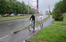 Фото 3: У Львові продовжують облаштовувати велодоріжки: роботи тривають на низці вулиць