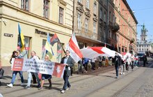 Фото 23: На пл. Ринок у Львові відкрили виставку «Рік спротиву: як по(в)стає Білорусь»