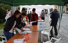 Фото 1: У Львові привернули увагу громадськості до проблем донорства крові в Україні