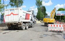 Фото 3: Ремонт вул. Б. Хмельницького: на ділянці від вул. Липинського до вул. Кукурудзяної вже нанесено два шари асфальту