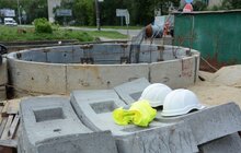 Фото 21: Роботи з прокладання каналізаційного колектора закритим методом.