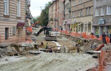 Фото 11: У Львові з червня ремонтують вулиці вздовж трамвайних колій - вул.Котляревського-Нечуя-Левицького, Київську та Русових