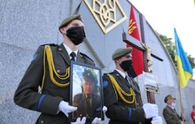 Фото 1: У Львові поховали учасника бойових дій УПА Василя Романіва