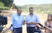 Фото 20: «До кінця року має бути зроблена дамба, має бути очищено озеро інфільтрату», — А. Садовий про рекультивацію полігону ТПВ у Грибовичах