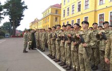Фото 11: Сьогодні на плацу Національної академії сухопутних військ імені гетьмана Петра Сагайдачного Військову присягу на вірність українському народові склали близько 500 першокурсників