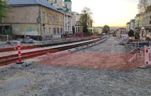 Фото 7: Реконструкція вулиці Шевченка: завершили монтаж трамвайних колій та копають лунки для висадки дерев