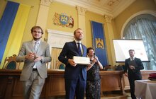 Фото 21: В Ратуші вручили 75 копій ключа від синагоги людям, які досліджують, зберігають та популяризують єврейську спадщину Львова та регіону
