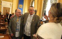Фото 1: У Львові урочисто відзначили 28-му річницю підняття синьо-жовтого стягу над Ратушею