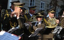 Фото 3: На пл. Ринок виступив військовий оркестр Національної академії сухопутних військ