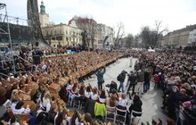 Фото 11: У центрі Львова 407 бандуристів одночасно виконали твори на поезію Тараса Шевченка