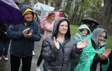 Фото 3: Оркестр Академії сухопутних військ виступив для переселенців у Львові