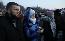 Фото 7: У Львові в пам’ять про Небесну Сотню у небо запустили світлові промені