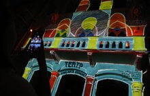 Фото 10: На фасаді театру Курбаса показали відеомапінг