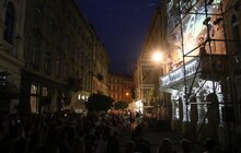 Фото 13: На фасаді театру Курбаса показали відеомапінг