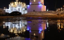 Фото 5: ЛКП «Львівсвітло» підсвітило Каплицю Боїмів та дзвіницю церкви Різдва Пресвятої Богородиці до Дня орфанних захворювань