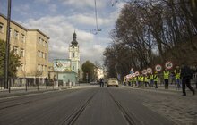 Фото 4: Загальноміська кампанія з безпеки дорожнього руху провела акцію-нагадування вибору безпечної швидкості руху для водіїв
