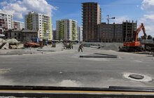 Фото 11: Облаштування квазікільця на вул. Шевченка: переключення водопроводів, асфальтування, стелення бруківки