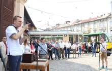 Фото 3: 38 працівників ЛКП «Львівелектротранс», які працюють більше 45 років, з нагоди 123-річчя запуску львівського трамвая, отримали подяки та премії