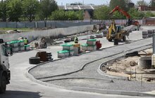 Фото 24: Облаштування квазікільця на вул. Шевченка: переключення водопроводів, асфальтування, стелення бруківки