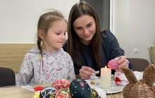 Фото 6: Діти військовослужбовців розмальовували писанки у Центрі допомоги воїнам