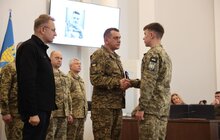 Фото 11: У мерії Львова 25 львів’ян посмертно нагородили «Почесним знаком Святого Юрія» за оборону Незалежності України (фото)