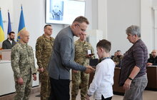 Фото 9: У Львові до Дня українського добровольця 35 захисників посмертно нагородили «Почесним знаком святого Юрія» (фото/відео)