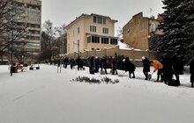 Фото 36: Працівники Львівської мерії долучились до прибирання міста від снігу